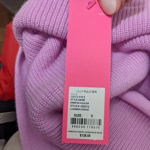 NWT Lilly Pulitzer off shoulder lilac sweater